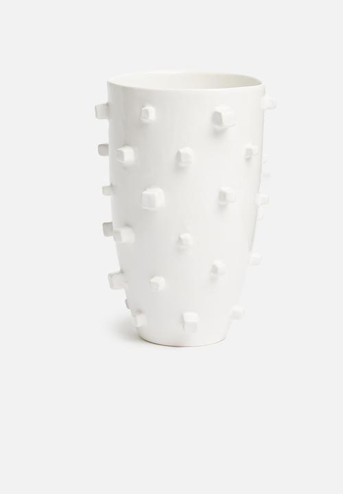 Urchin Art - Kay vase - white