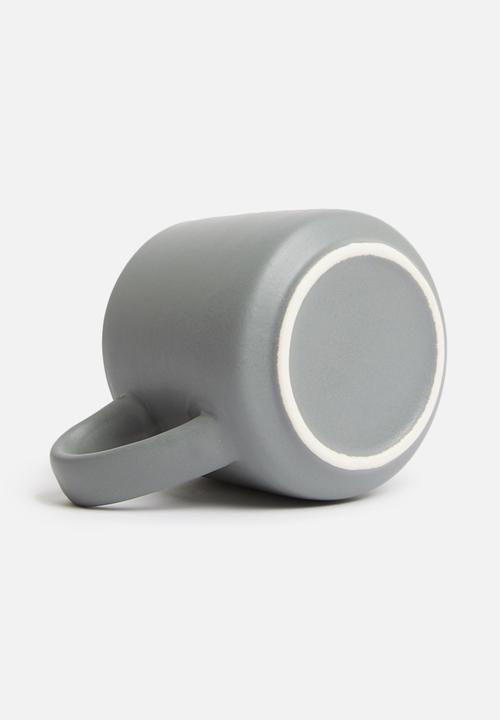 Urchin Art - Coal mug - grey