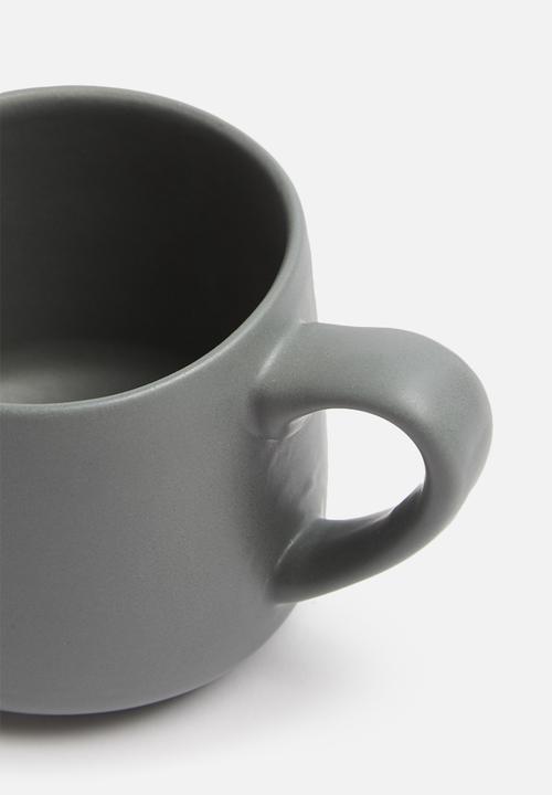 Urchin Art - Coal mug - grey