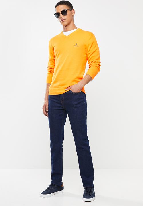 Pringle of Scotland - Raiden v-neck knit - yellow 