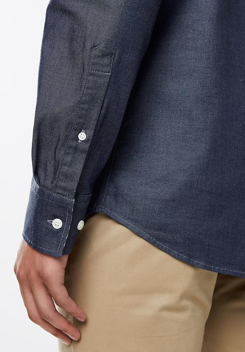 POLO - Louis signature long sleeve shirt - navy