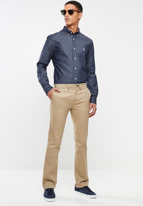 POLO - Louis signature long sleeve shirt - navy