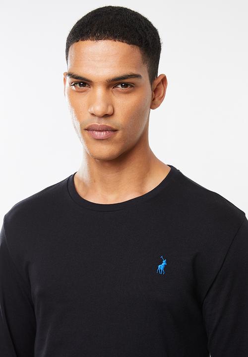 POLO - Paul long sleeve crew neck T-shirt - black