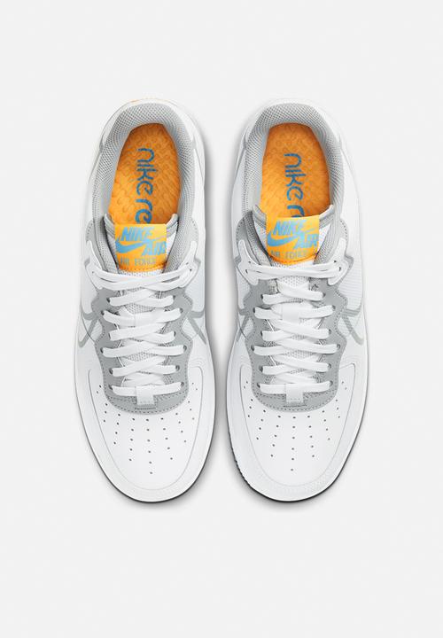 Nike - Air Force 1 react - white / lt smoke grey-university gold