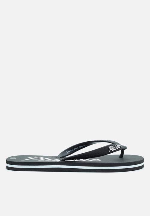 Plakkie - Plakkie flip-flop - kelly black & white