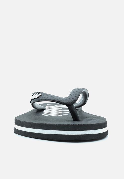 Plakkie - Plakkie flip-flop - kelly black & white