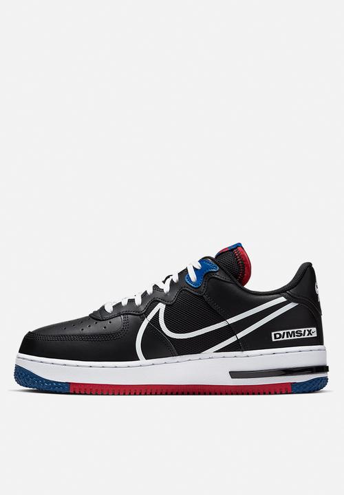 Nike - Air Force 1 react - black / white-gym red-gym blue