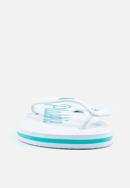 Plakkie - Plakkie flip-flop - port saint johns white & blue