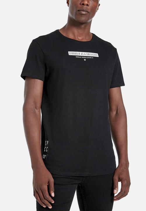 S.P.C.C - Allen slub logo tee - black