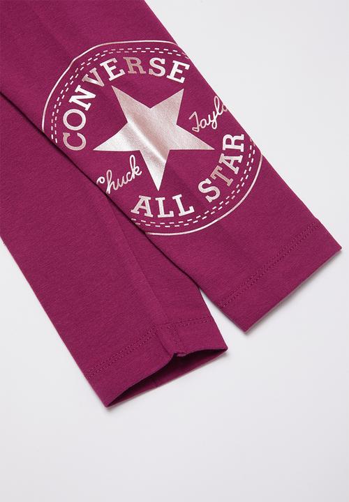 Converse - Converse oversize chuck patch leggings - purple 