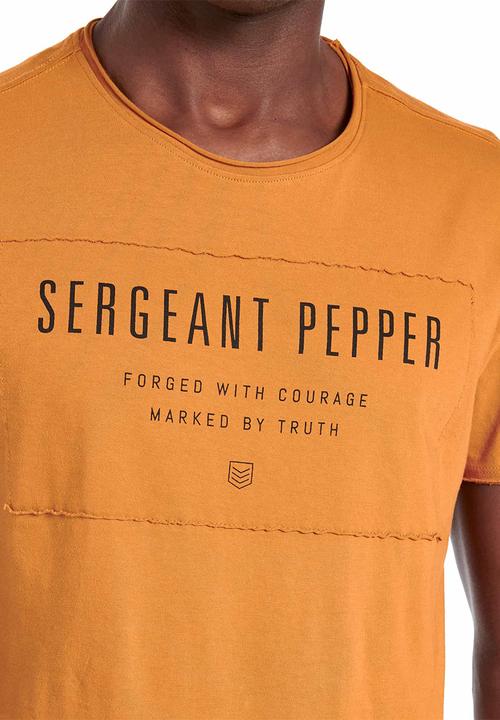 S.P.C.C - Foley slub logo tee - dijon