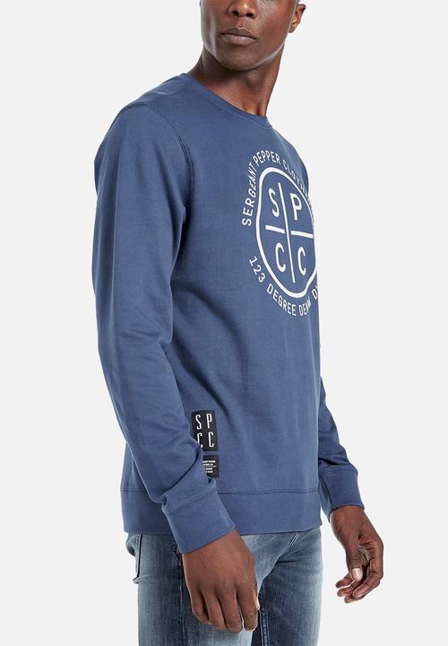 S.P.C.C - Veattie signature crew neck sweat - blue