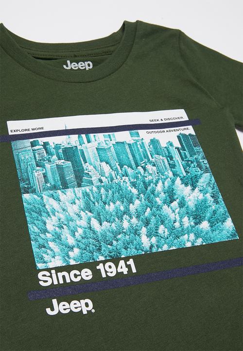 JEEP - Short sleeve iconic tee - khaki