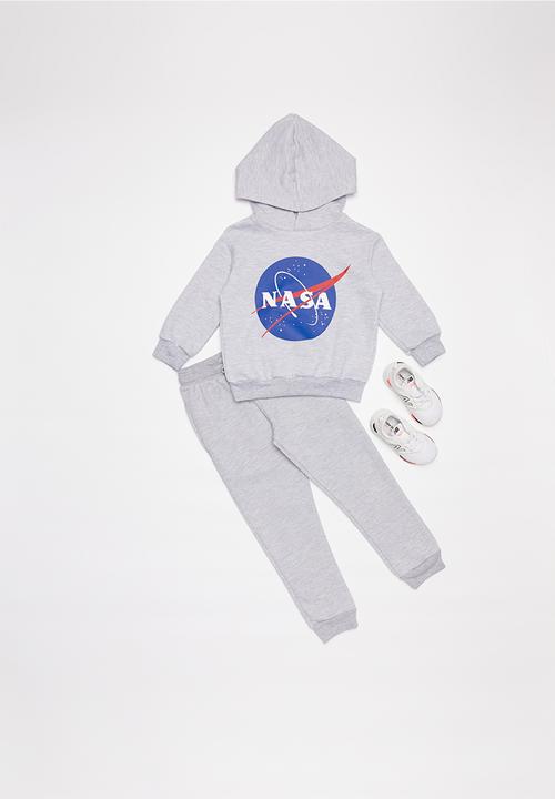 Superbalist Kids - NASA logo hoodie - grey melange