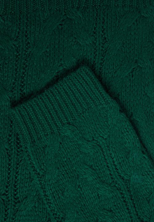 edit - Chunky cabled jumper - emerald