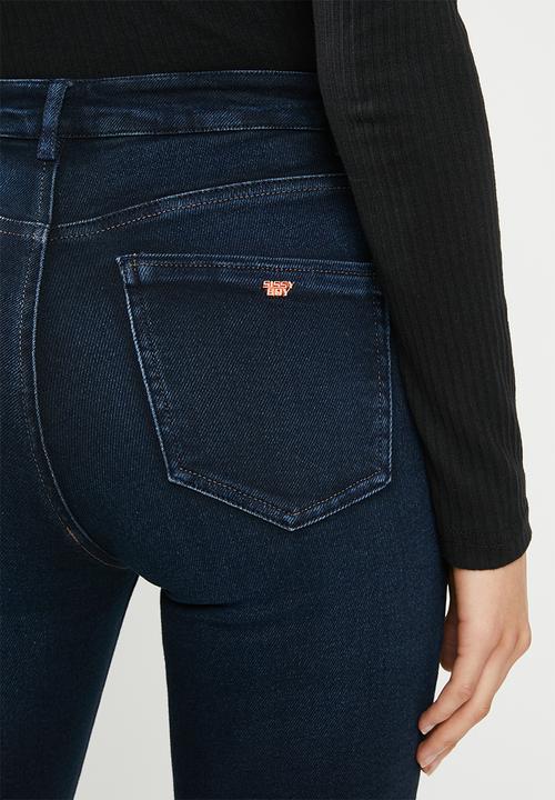 SISSY BOY - New wave high rise skinny open end denim - navy