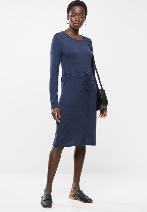 edit - Drawcord dress - navy