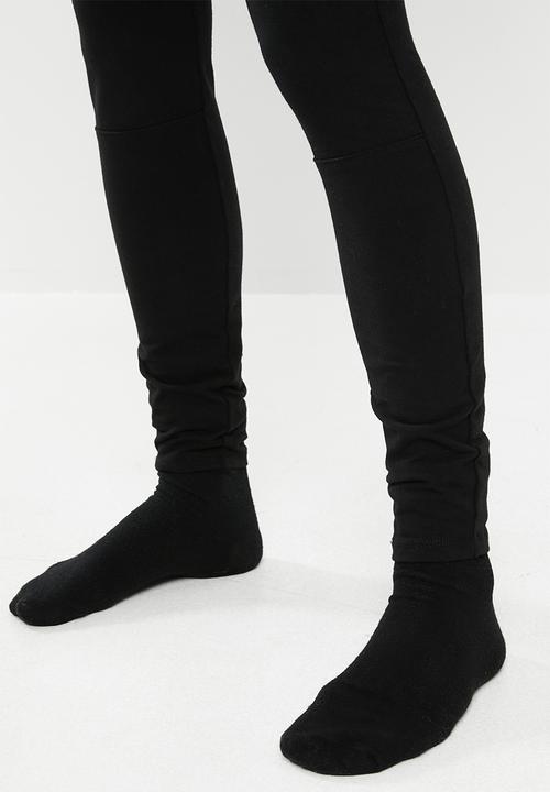 SISSY BOY - Snap back high rise knit cargo - black