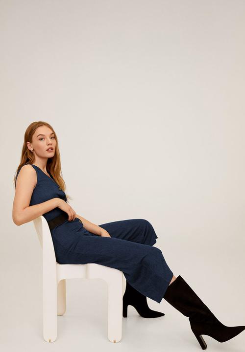 MANGO - Jumpsuit wave - navy