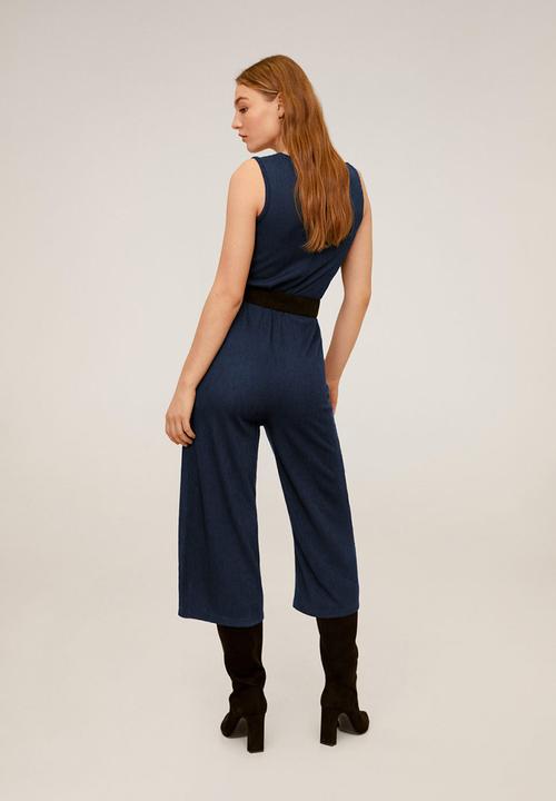 MANGO - Jumpsuit wave - navy
