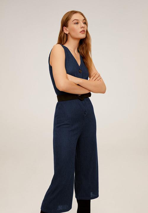 MANGO - Jumpsuit wave - navy