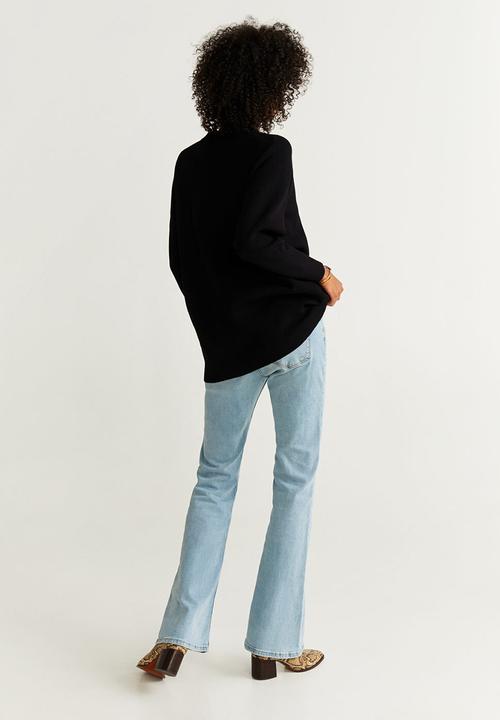MANGO - High neck jersey - black