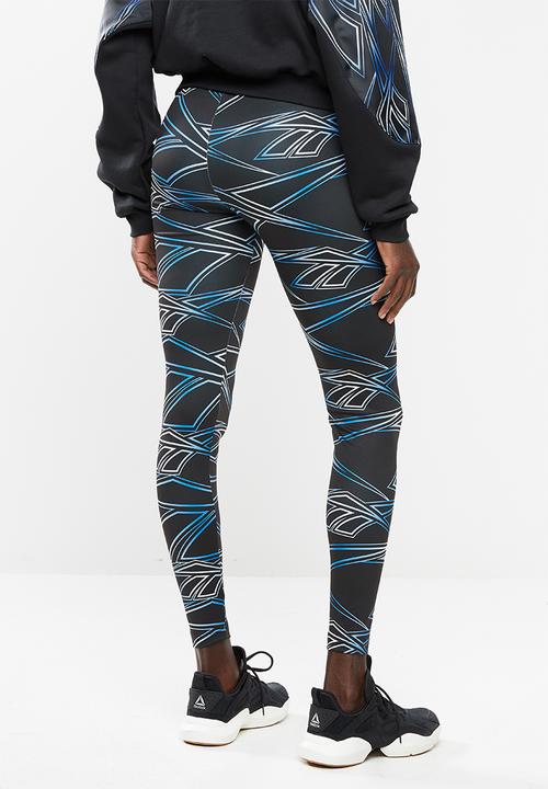 Reebok - Classics print legging - black & blue