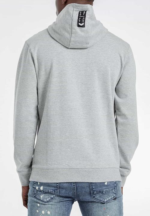 S.P.C.C - Buckthorn applique logo hoodie - grey 