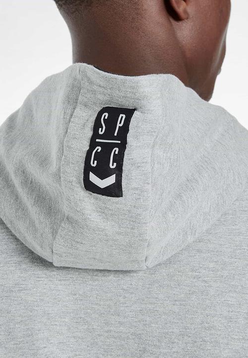 S.P.C.C - Buckthorn applique logo hoodie - grey 