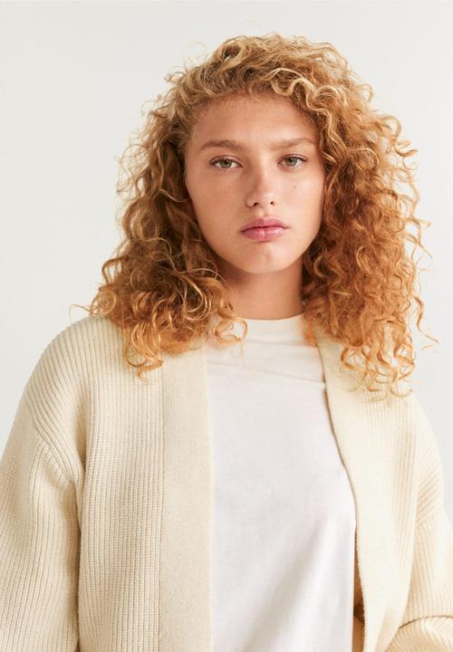 MANGO - Cardigan thames - neutral 