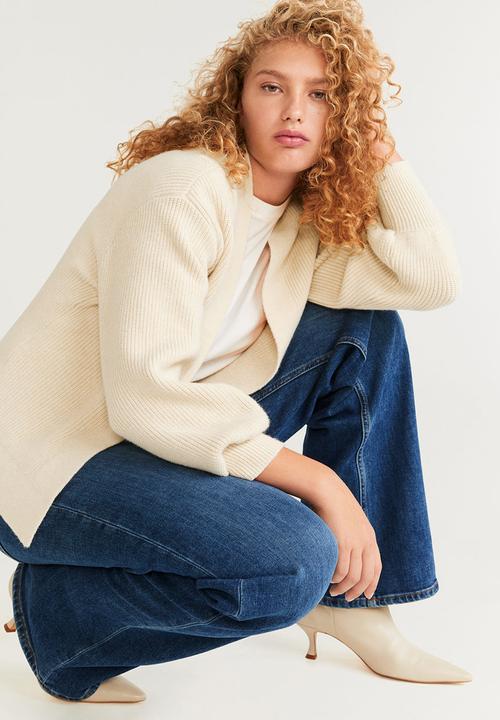 MANGO - Cardigan thames - neutral 