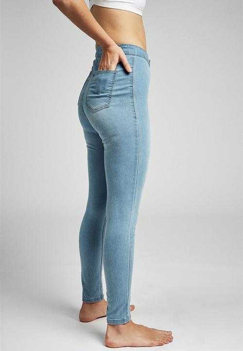 Cotton On - High rise jegging - blue