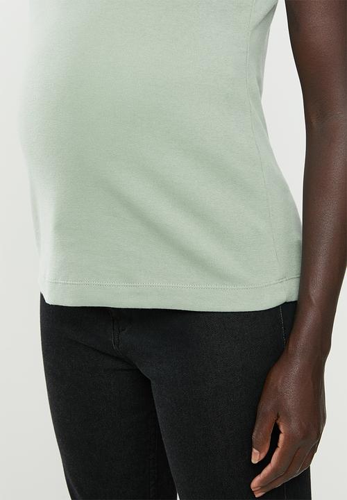 Cotton On - Maternity front placket singlet - green
