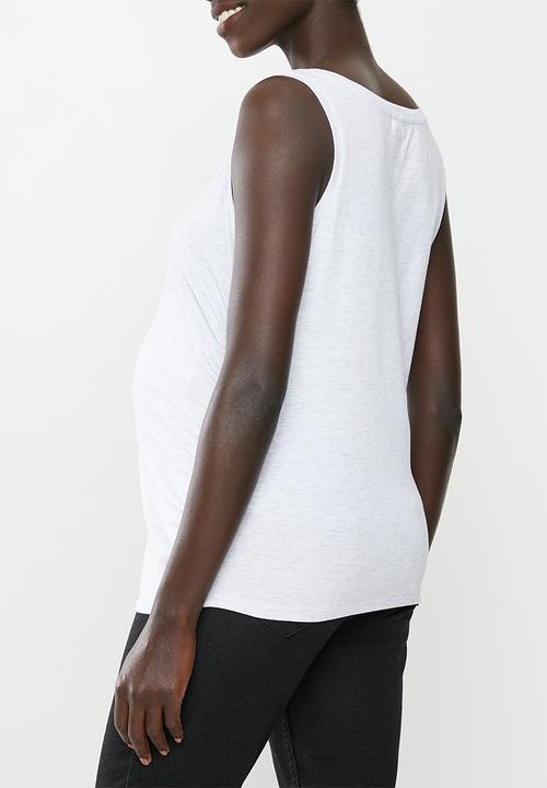 Cotton On - Maternity everyday gathered side tank - grey