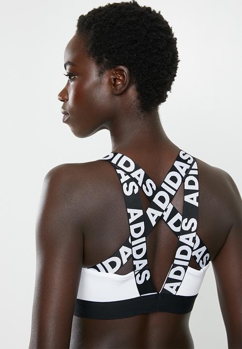 adidas Performance - Drst brand bra - white & black 
