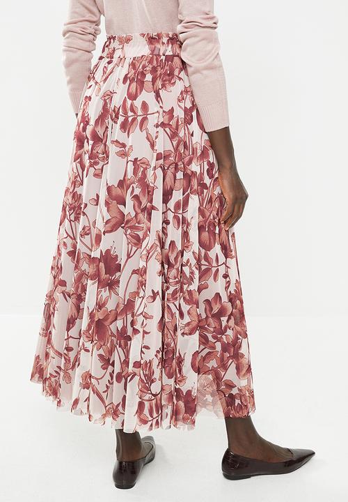 edit - Mesh maxi skirt - multi