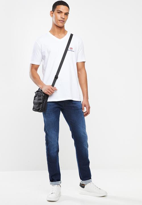 Ben Sherman - ESSENTIAL TEE V-NECK - WHITE