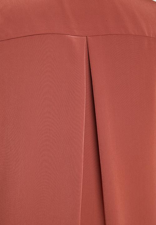 Vero Moda - Plus Lia long blazer - rust 