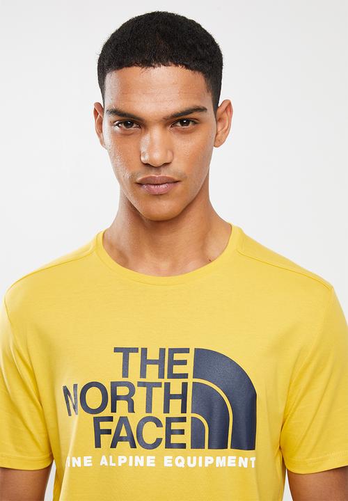 The North Face - Short sleeve fine apline tee - bamboo yellow