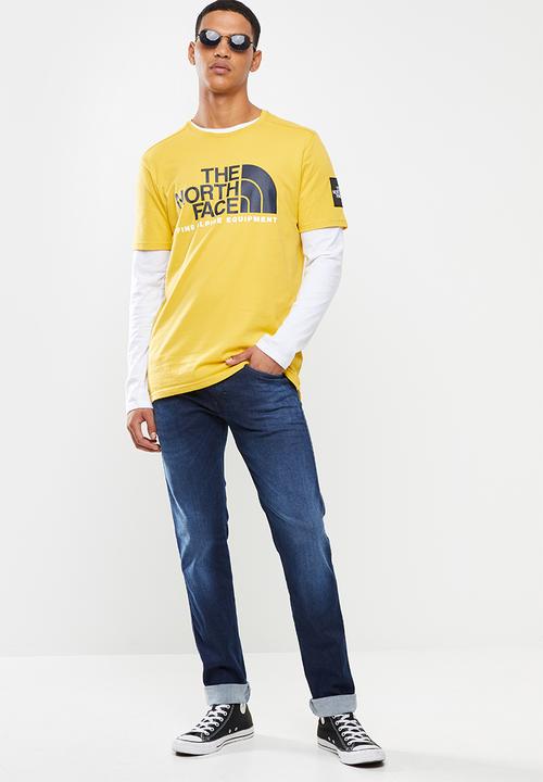 The North Face - Short sleeve fine apline tee - bamboo yellow