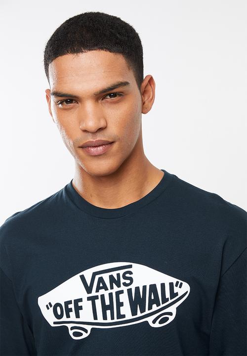 Vans - Off the wall long sleeve tee - navy & white 