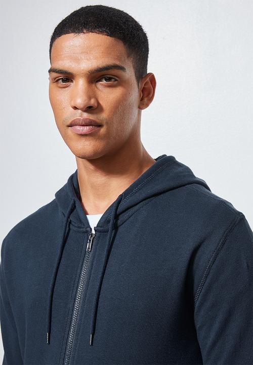 Superbalist - Noel zip through hoodie - navy