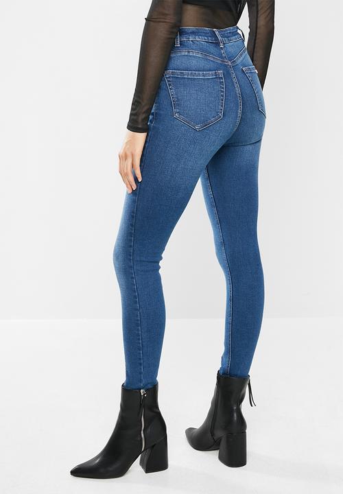 SISSY BOY - Mile high rise skinny with panel lines - blue