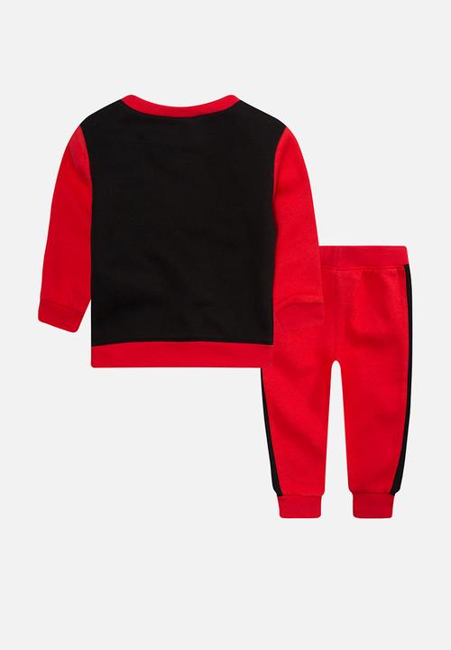 Nike - Nkb nike fut camo crew & jog - black & red 