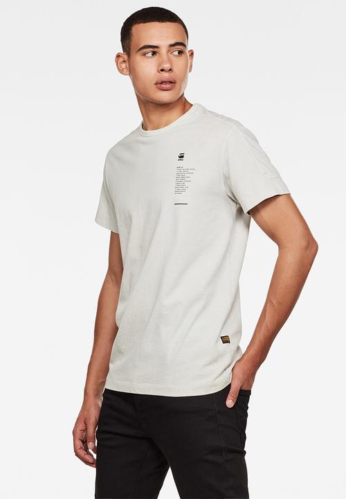 G-STAR - Korpaz logo graphic short sleeve tee - grey