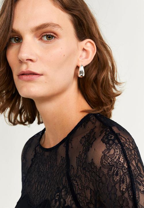MANGO - Blouse ramet - black