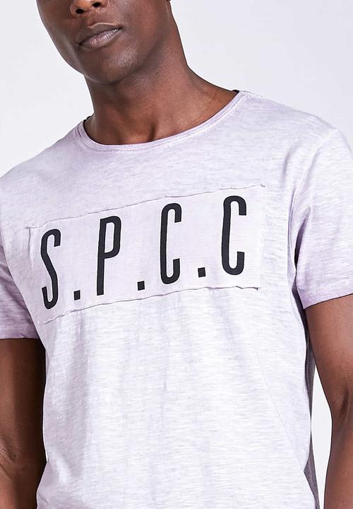 S.P.C.C - Promenade reverse dirty dye logo tee - purple