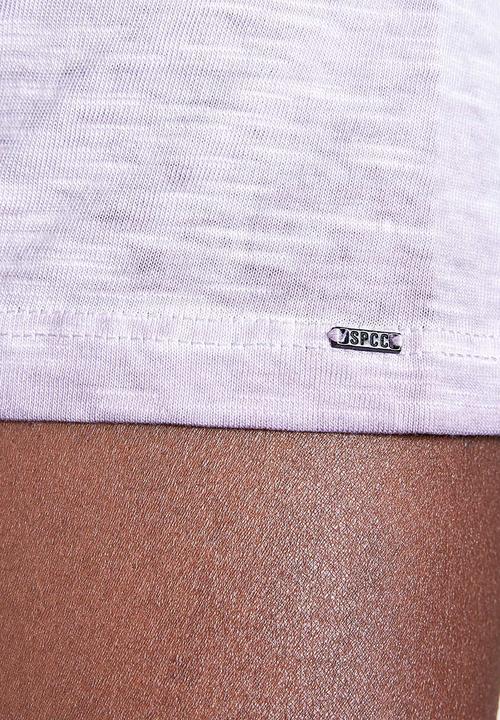 S.P.C.C - Promenade reverse dirty dye logo tee - purple