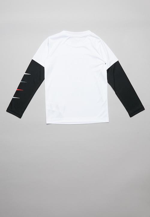 Nike - Nike boys sport performance 2fer top - white
