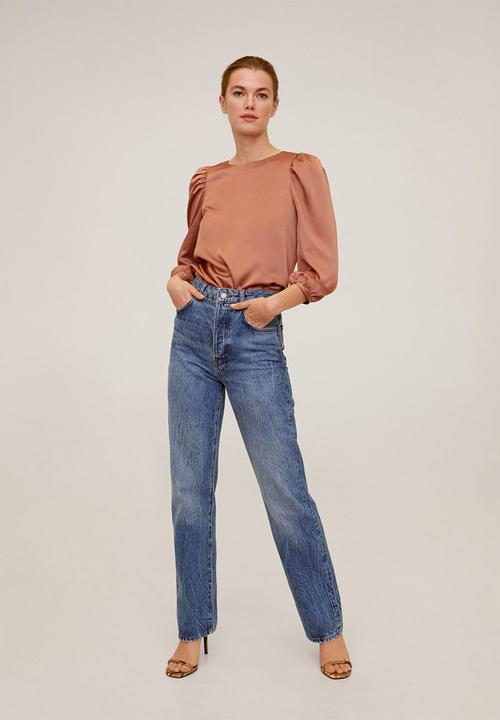 MANGO - Blouse Leonor - rust